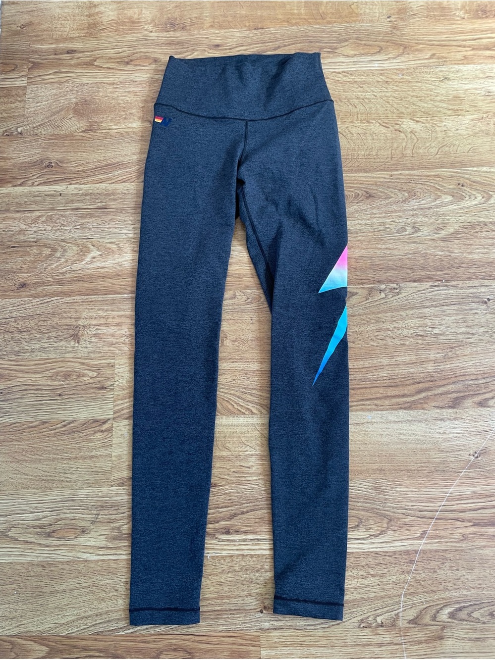 Aviator Nation women's Athletic Leggings with ombre bolt XS